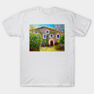 Open gate to the blooming garden. Ventallo Village T-Shirt